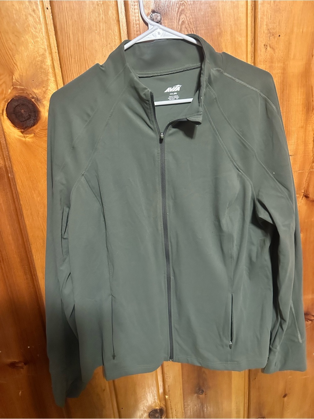 Avia women’s Olive Zip-Up Lightweight Jacket